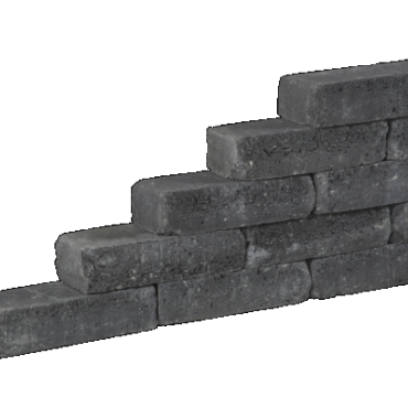 PILESTONE LINE COAL 10X15X40CM