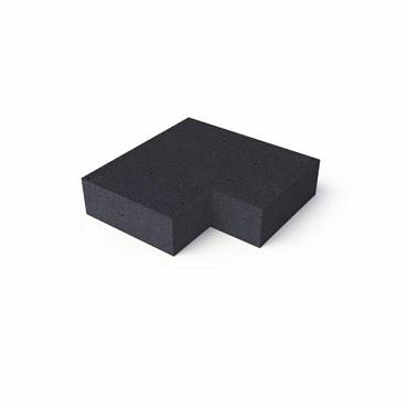 OUDHOLLANDSE TRAP HOEKSTUK 90° SCHELLEVIS (37/15) BUITEN CARBON 60X60 CM