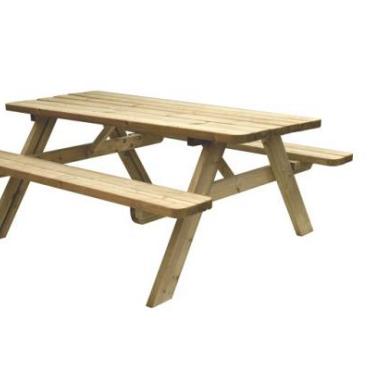 PICKNICKTAFEL EASY, 42 MM DIK, BLADMAAT 180 X 70 CM.