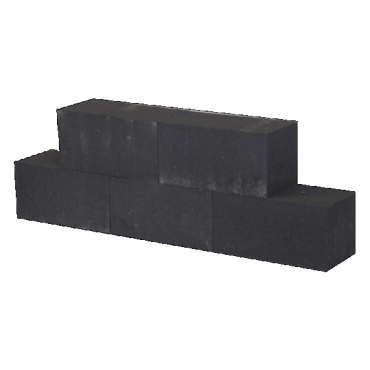 WALLBLOCK LINEA 15X15X45CM  ANTRACIET