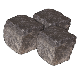 KINDERKOP BASALT 8X11CM BB, 1000KG, CA. 5M²