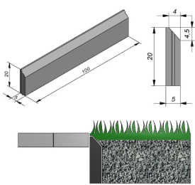 OPSLUITBAND INVISIBLE 6X20X100CM GRIJS