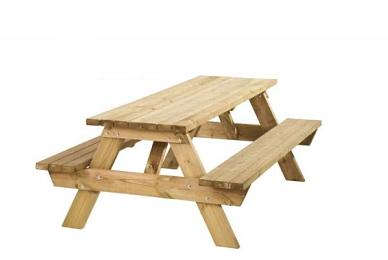 PICKNICKTAFEL BOBITO, 42 MM DIK, BLADMAAT 220 X 71 CM.