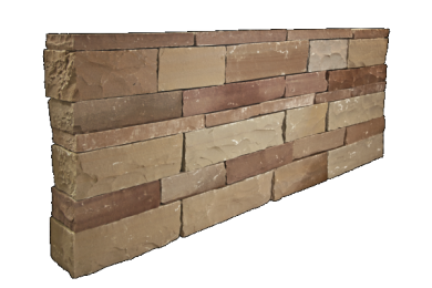 STAPELBLOK TOSCANA ROCKFAC 3055X20X10CM, PER 1,20 TON