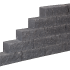 WALLBLOCK GEKLOOFD 10X10X30CM STRAK. BLACK