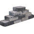 TUMBELWALL GETR, 30X20X10CM LIGHT GREY