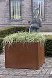 -BA- BLOEMBAK VLAK - CORTEN 150X150X60 CORTEN