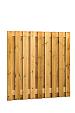 VT GRENEN GESCHAAFD PLANKENSCHERM 19-PLANKS 15 MM, 180X180CM, VERTICAAL RECHT, GROEN GEÏMPREGNEERD,