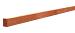 AZ HARDHOUTEN REGEL, 4-ZIJDIG GLAD GESCHAAFD 4,5 X 9 X 300 CM.