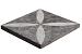 GEOPROARTE® FLOWERS ANTICUM FLOWER 60X60X4CM, UITLOPEND