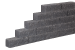 VH WALLBLOCK GEKLOOFD 10X10X30CM STRAK. BLACK