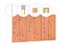 SET DOUGLAS PLANKEN VOOR WAND D, MET HALFHOUTS RABAT T.B.V. ENKELE DEUR, HOOGTE 224 CM, ONBEHANDELD.