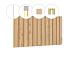 SET VUREN PLANKEN VOOR VERTICALE VOORWAND D, MET RHOMBUSPROFIELEN T.B.V. ENKELE DEUR, HOOGTE 294 CM, ONBEHANDELD.