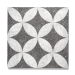 GEOPROARTE® FLOWERS DARK GREY FLOWER 60X60X4CM, UITLOPEND