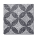 GEOPROARTE® FLOWERS LIGHT GREY FLOWER 60X60X4CM, UITLOPEND