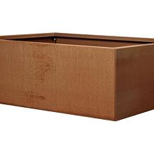 -BA- BLOEMBAK VLAK - CORTEN 90X180X40 CORTEN