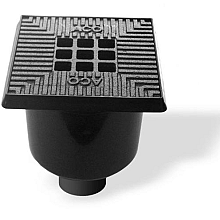 -VH- SCHROBPUT MET GIETIJZEREN ROOSTER, 20X20CM