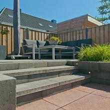 VH WALLBLOCK LINEA 10X12X30CM ANTRACIET