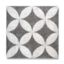 GEOPROARTE® FLOWERS DARK GREY FLOWER 60X60X4CM, UITLOPEND