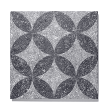 GEOPROARTE® FLOWERS LIGHT GREY FLOWER 60X60X4CM, UITLOPEND