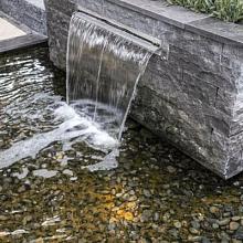 VH VIJVERRAND HOEKSTUK BLUE MOON 20 BREED, 3CM DIK