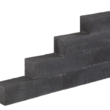 WALLBLOCK LINEA 15X15X60CM ANTRACIET PLUS