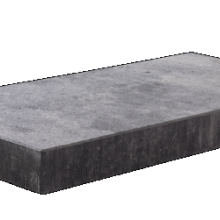 EASYBLOCK AFDEKPL,25X50X4,5CM DARK GREY