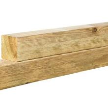 -BA- MIDDEN-EUROPEES VUREN GESCHAAFDE PAAL 12 X 12 X 300 CM, ZONDER DIAMANTKOP.