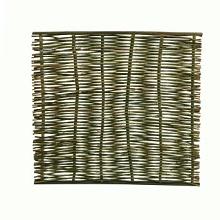 WILGENTENENSCHERM GROF, BOVEN- EN ONDERKANT VOORZIEN VAN LATTEN, 90 X 180 CM.