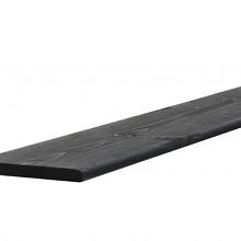 GRENEN GESCHAAFDE PLANK 1,5 X 14,0 X 180 CM, ZWART GEDOMPELD.