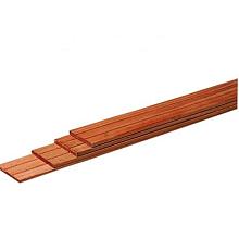 HARDHOUTEN GESCHAAFDE PLANK, MET V-GROEVEN, 1,5 X 14,5 X 180 CM.