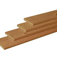 -BA- DOUGLAS GESCHAAFDE PLANK 1,6 X 14 X 180 CM, GROEN GEÏMPREGNEERD.