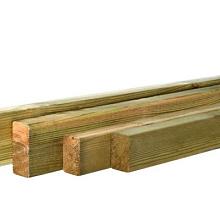 -BA- GRENEN GESCHAAFDE REGEL 1,9 X 7,0 X 180 CM, GROEN GEÏMPREGNEERD.