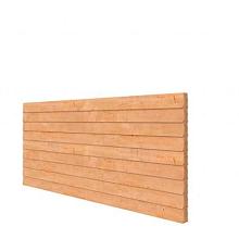 -BA- DOUGLAS ACHTERWAND KAPSCHUUR COMFORT DUBBELZIJDIG ZWEEDS RABAT, KLEURLOOS GEÏMPREGNEERD.