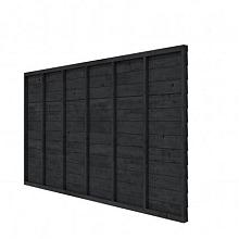 -BA- DOUGLAS BUITENVERBLIJF COMFORT/DHZ ACHTERWAND ZWEEDS RABAT ENKELZIJDIG 371 CM, ZWART GEÏMPREGNEERD.