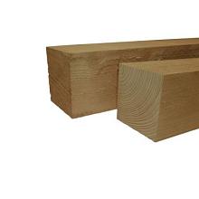 DOUGLAS FIJNBEZAAGDE PAAL 12 X 12 X 400 CM, GROEN GEÏMPREGNEERD.