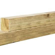 GRENEN GESCHAAFDE PAAL 8,8 X 8,8 X 300 CM, ZONDER DIAMANTKOP, GROEN GEÏMPREGNEERD.