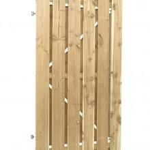 V0 JUMBODEUR V.Z.V. SLOTGAT, GESCHAAFD VUREN 15 MM OP VERSTELBAAR STALEN FRAME 100 X 180 CM, RECHT VERTICAAL.