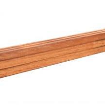 AZ HARDHOUTEN PAAL GESCHAAFD MET V-GROEF, GEPUNT 6,5 X 6,5 X 180 CM.