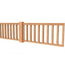 DOUGLAS HEKWERK TYPE D 328,5 X 73 CM, ONBEHANDELD.