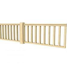 VUREN HEKWERK TYPE D 328,5 X 73 CM, ONBEHANDELD.