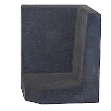 V0 L HOEKSTEEN ZWART 50X40X40CM