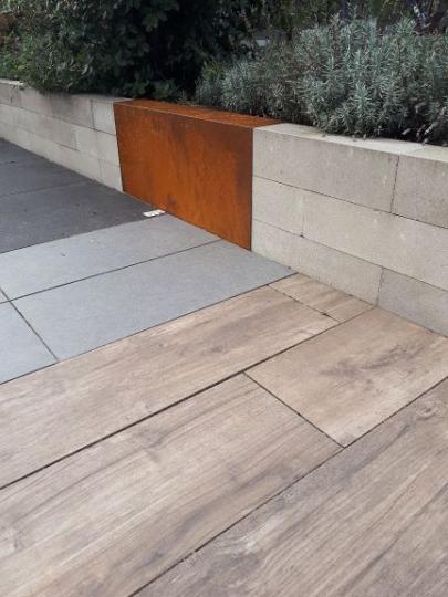 AFDEKRANDEN TBV STAPELBLOK 15X200X15/43CM CORTEN