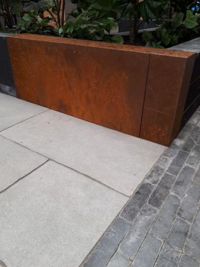 AFDEKRANDEN TBV STAPELBLOK 15X200X15/43CM CORTEN