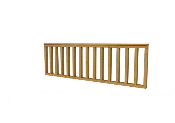 HEKWERK RECHT DOUGLAS TYPE B, 228,5 X 73 CM, GROEN GEÏMPREGNEERD.