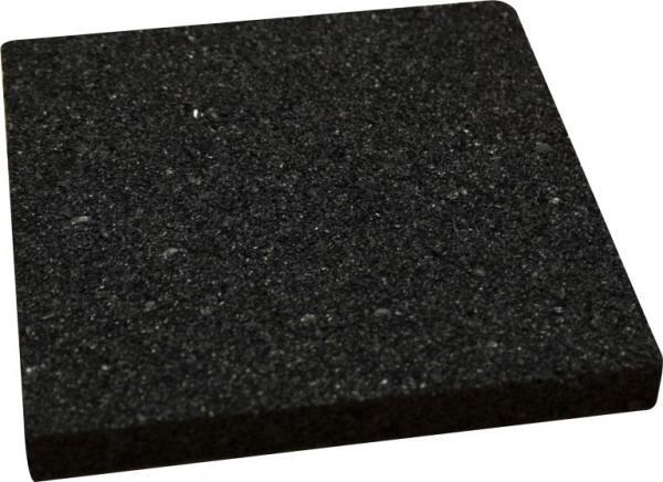 RUBBER TEGEL 10 X 10 X 1 CM T.B.V. TERRASMONTAGESYSTEEM, 10 STUKS.